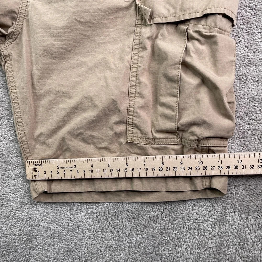 Levis Shorts‎ Mens 36 Tan Khaki Cargo Utility Tactical Ripstop Flap Pockets
